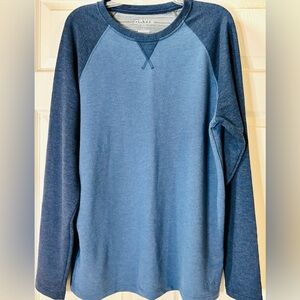EUC Orvis Men's Blue‎ Long Sleeve Raglan Shirt Size L